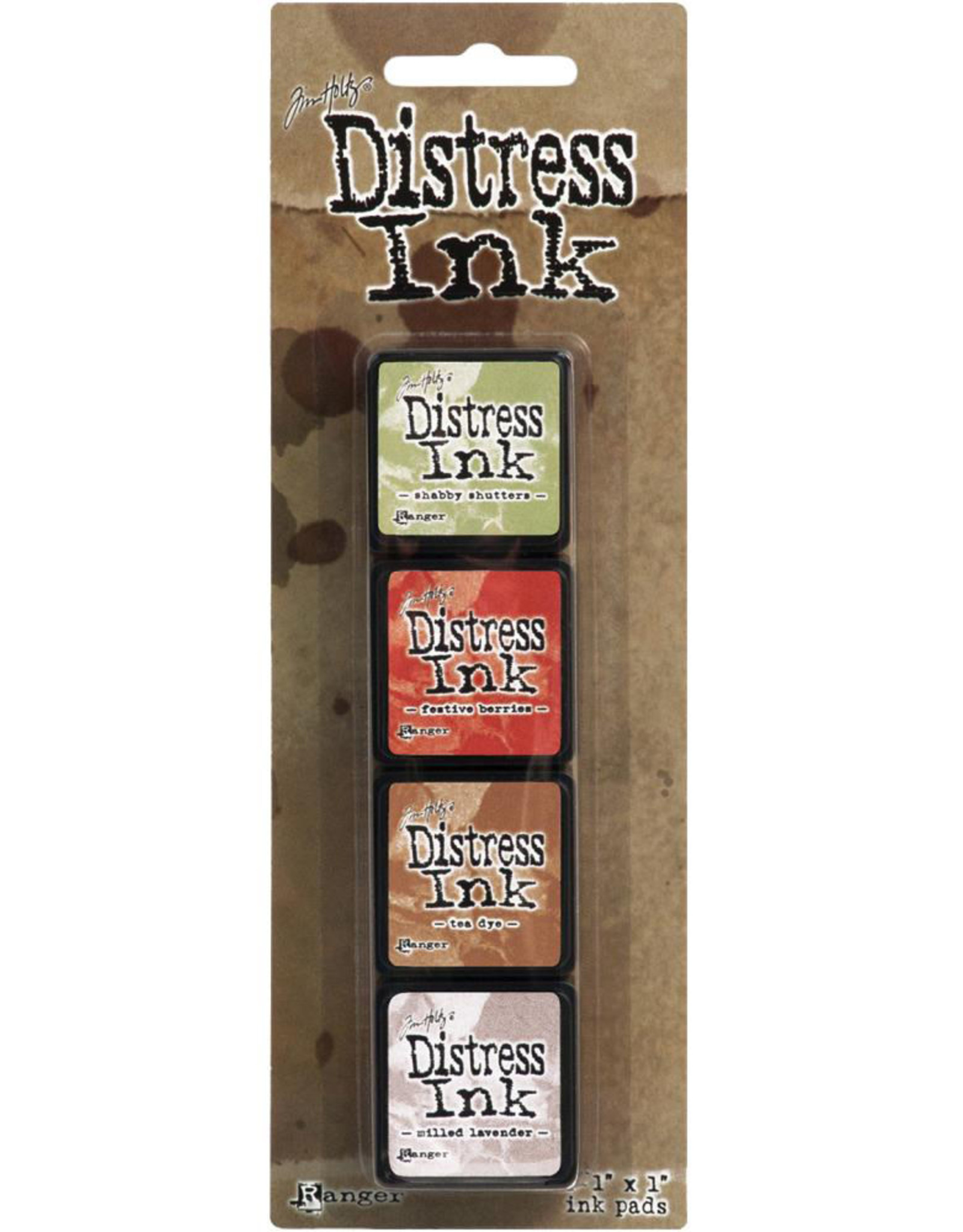 RANGER TIM HOLTZ DISTRESS MINI INK PAD KIT #11 4PK