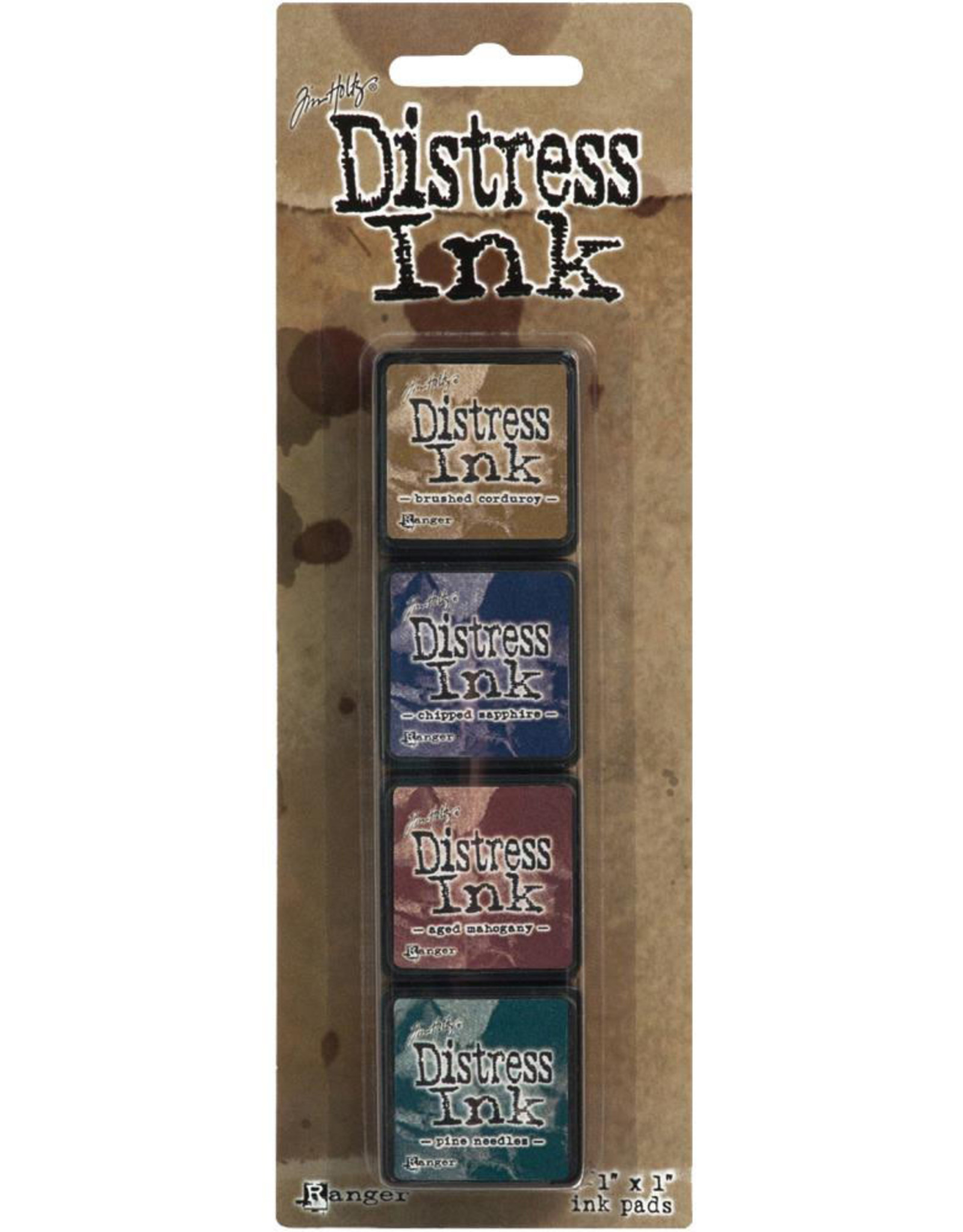 RANGER TIM HOLTZ DISTRESS MINI INK PAD KIT #12 4PK
