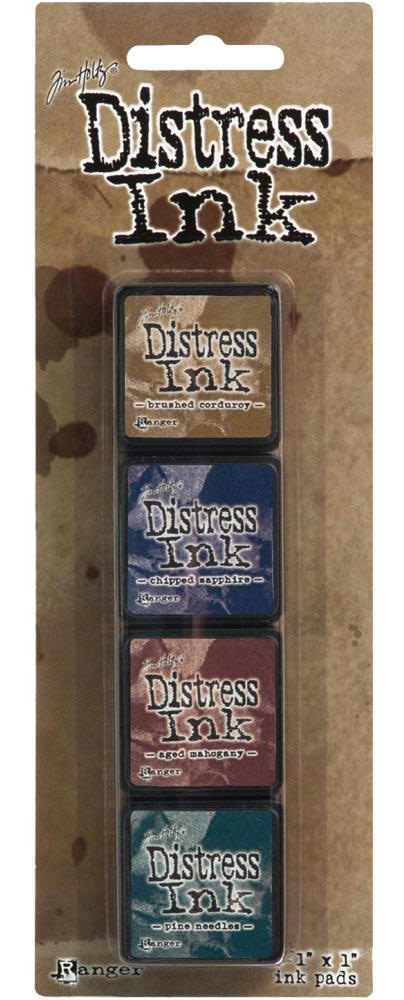RANGER TIM HOLTZ DISTRESS MINI INK PAD KIT #12 4PK