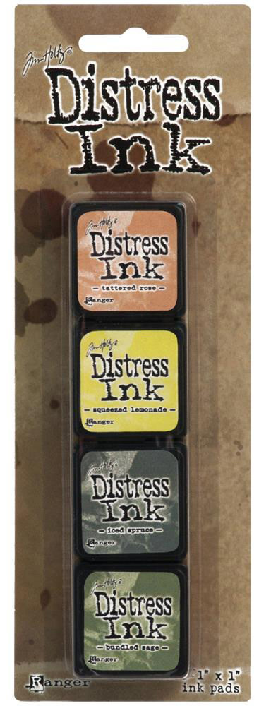 RANGER TIM HOLTZ DISTRESS MINI INK PAD KIT #10 4PK