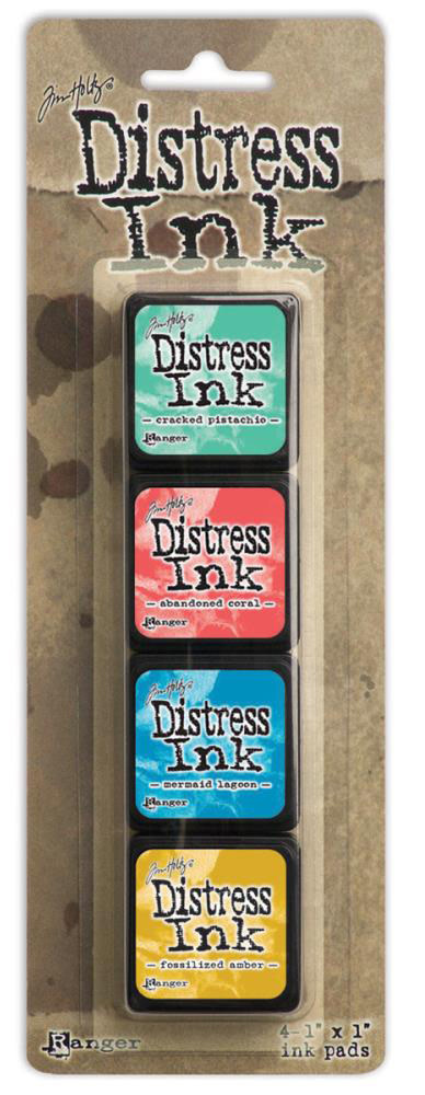 RANGER TIM HOLTZ DISTRESS MINI INK PAD KIT #13 4PK