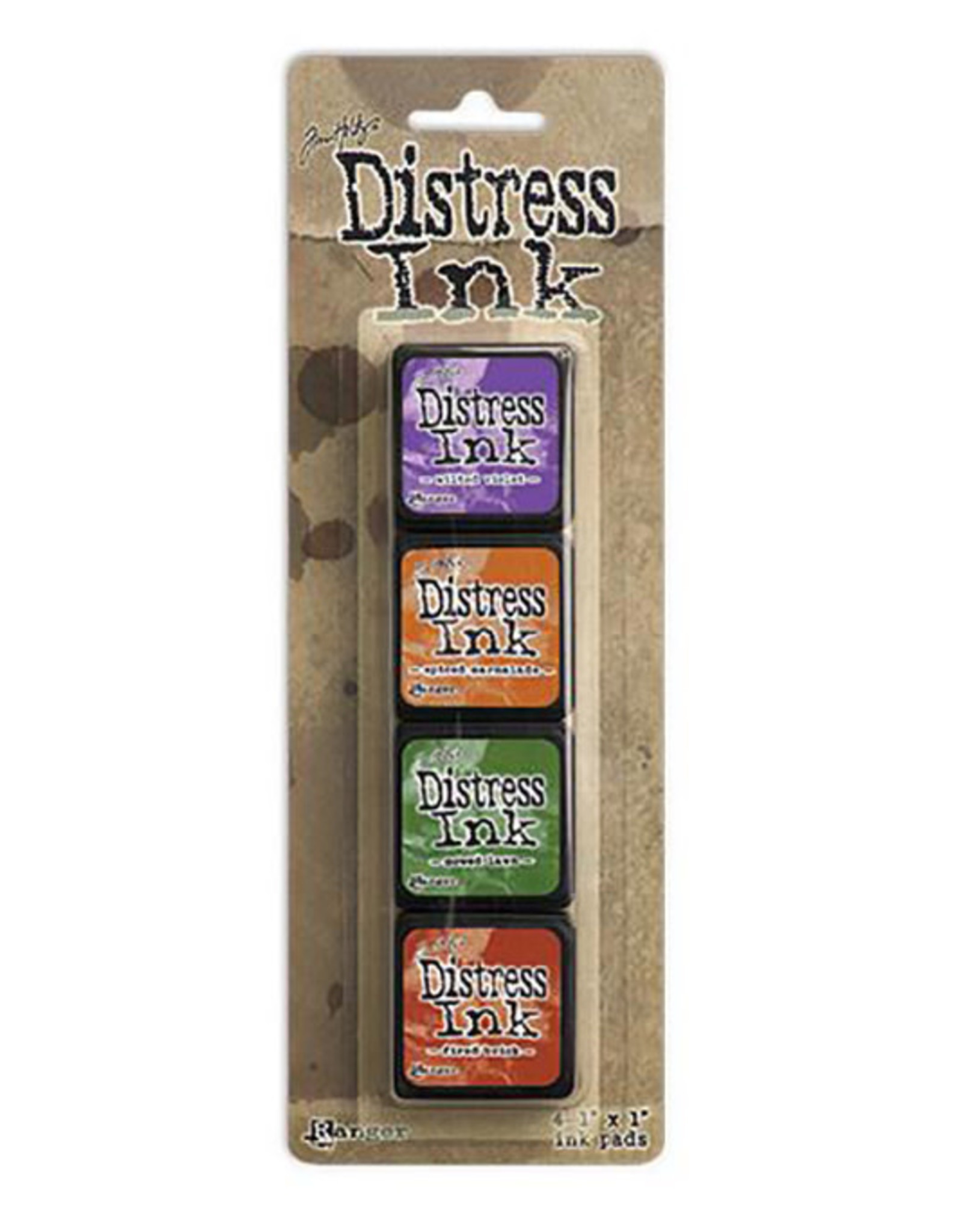 RANGER TIM HOLTZ DISTRESS MINI INK PAD KIT #15 4PK