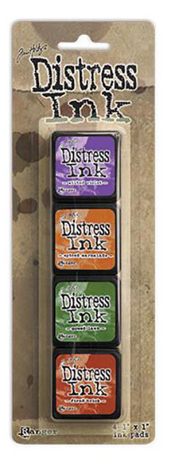 RANGER TIM HOLTZ DISTRESS MINI INK PAD KIT #15 4PK