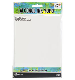 RANGER TIM HOLTZ ALCOHOL INK  YUPO WHITE HEAVYSTOCK 5X7 10PK