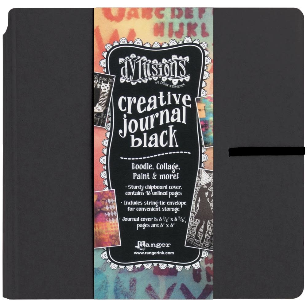 RANGER DYLUSIONS CREATIVE JOURNAL BLACK SQUARE 8X8