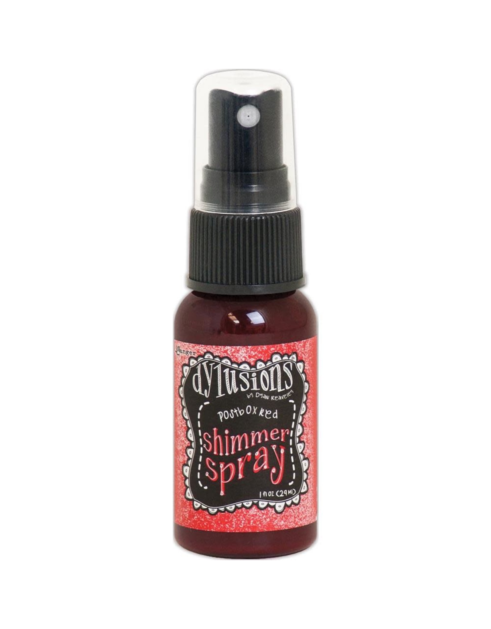 RANGER DYLUSIONS POSTBOX RED SHIMMER SPRAY  1OZ