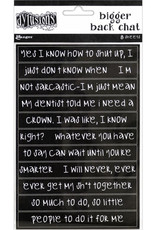 RANGER DYLUSIONS STICKERS BLACK BIGGER BACK CHAT STICKERS