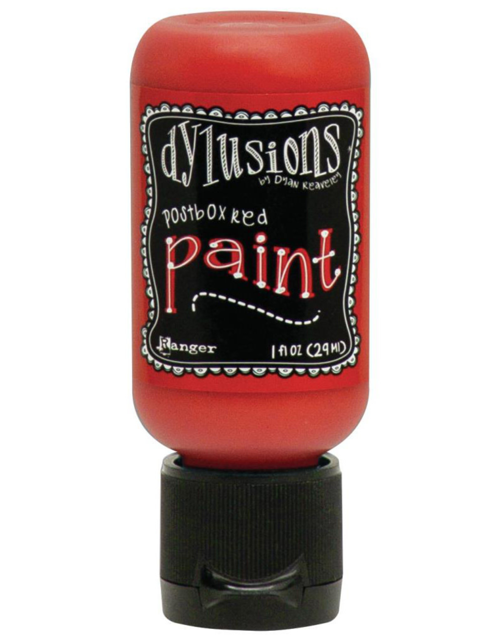 RANGER DYLUSIONS ACRYLIC PAINT POSTBOX RED 1OZ