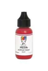 RANGER RANGER DINA WAKLEY MEDIA ACRYLIC PAINT RUBY 1OZ