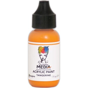 RANGER RANGER DINA WAKLEY MEDIA ACRYLIC PAINT TANGERINE 1OZ