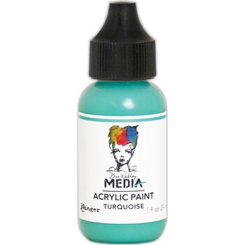 RANGER RANGER DINA WAKLEY MEDIA ACRYLIC PAINT TURQUOISE 1OZ