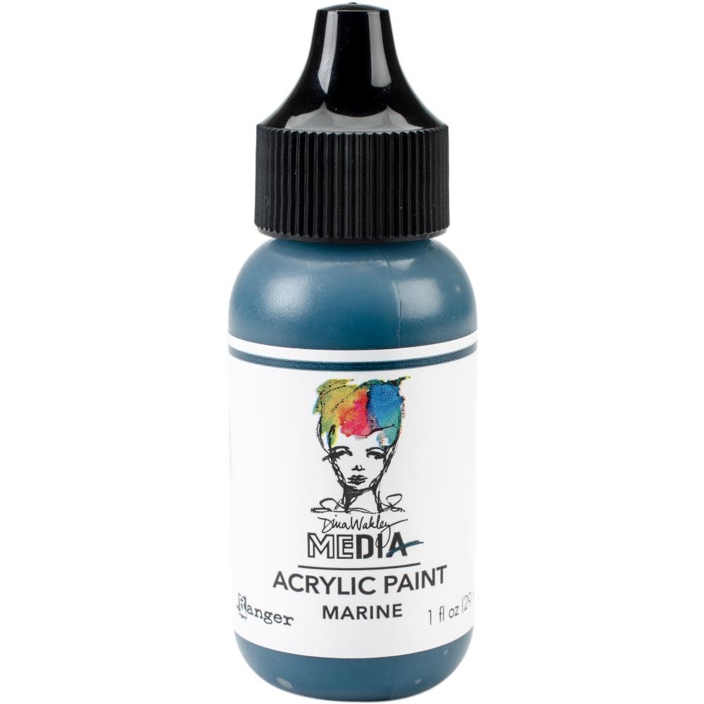 RANGER RANGER DINA WAKLEY MEDIA ACRYLIC PAINT MARINE 1OZ