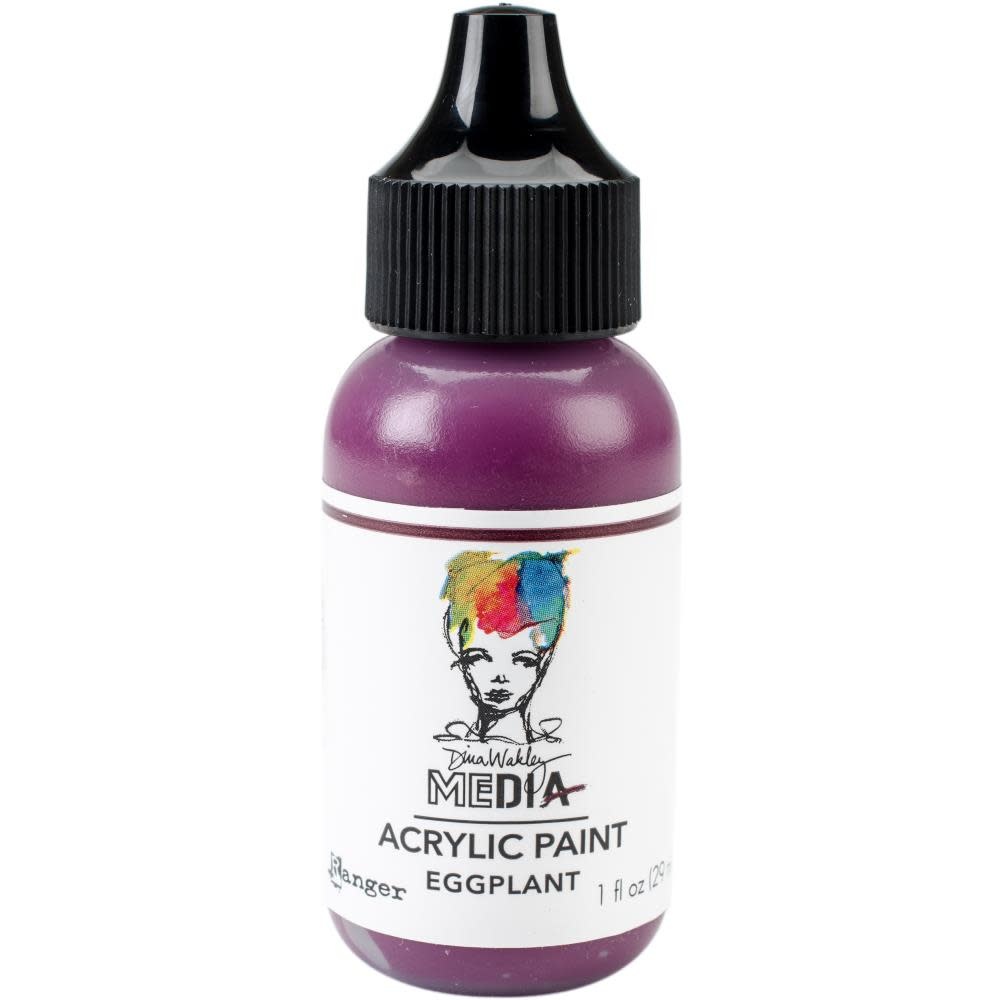 RANGER RANGER DINA WAKLEY MEDIA ACRYLIC PAINT EGGPLANT 1OZ