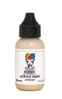RANGER RANGER DINA WAKLEY MEDIA ACRYLIC PAINT APRICOT 1OZ