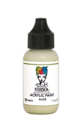 RANGER RANGER DINA WAKLEY MEDIA ACRYLIC PAINT ALOE 1OZ