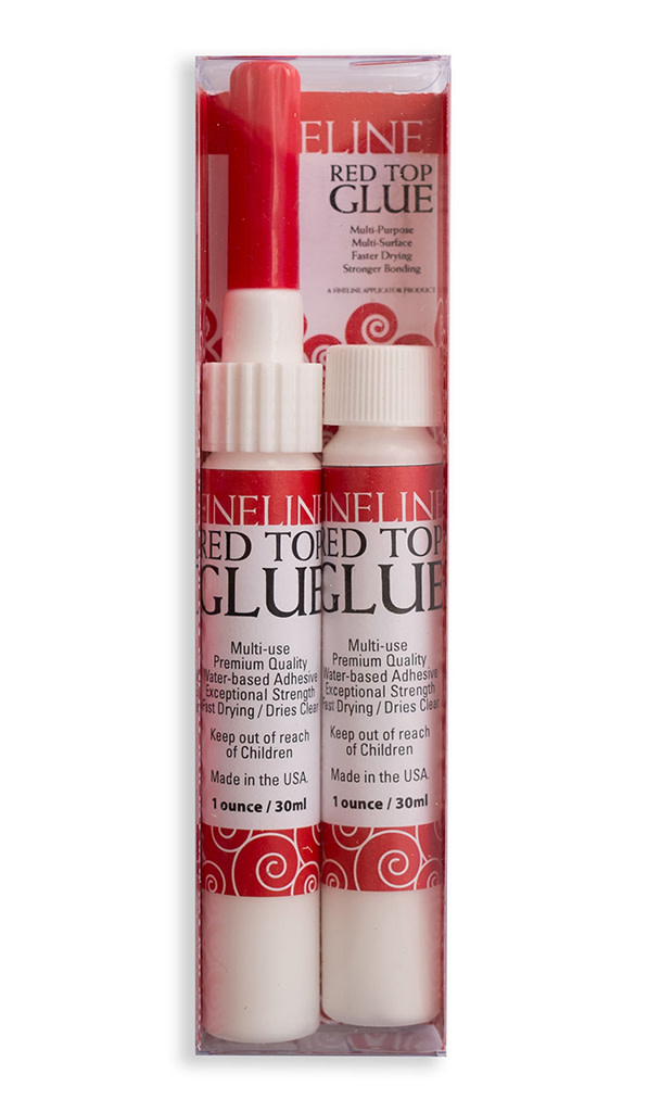FINELINE RED TOP GLUE 2PK