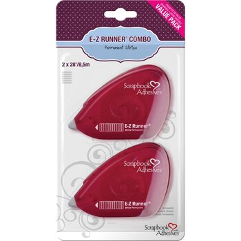 3L SCRAPBOOK ADHESIVES E-Z RUNNER PERMANENT & DISPOSABLE 2PK