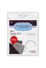 3L SCRAPBOOK ADHESIVES 3D FOAM SQUARES MIX BLACK