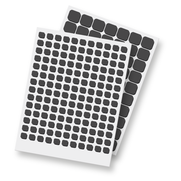 3L SCRAPBOOK ADHESIVES 3D FOAM SQUARES VARIETY PACK BLACK