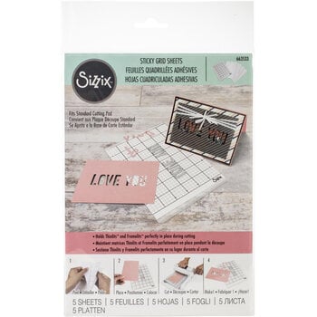 SIZZIX SIZZIX STICKY GRID SHEETS 5PK