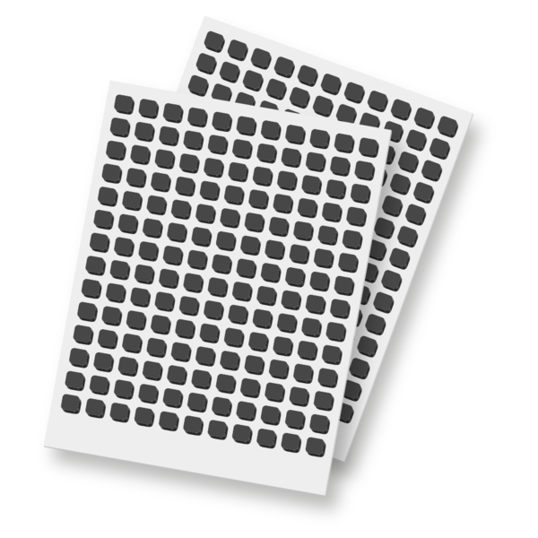 3L SCRAPBOOK ADHESIVES 3D FOAM SQUARES 1/4" BLACK