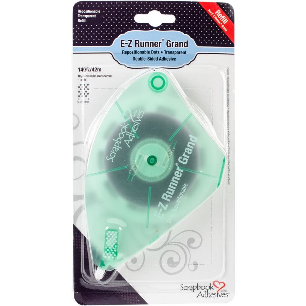 3L SCRAPBOOK ADHESIVES E-Z RUNNER GRAND DOTS REPOSITIONABLE REFILL 140'