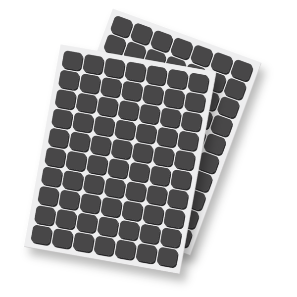 3L SCRAPBOOK ADHESIVES 3D FOAM SQUARES 1/2" BLACK