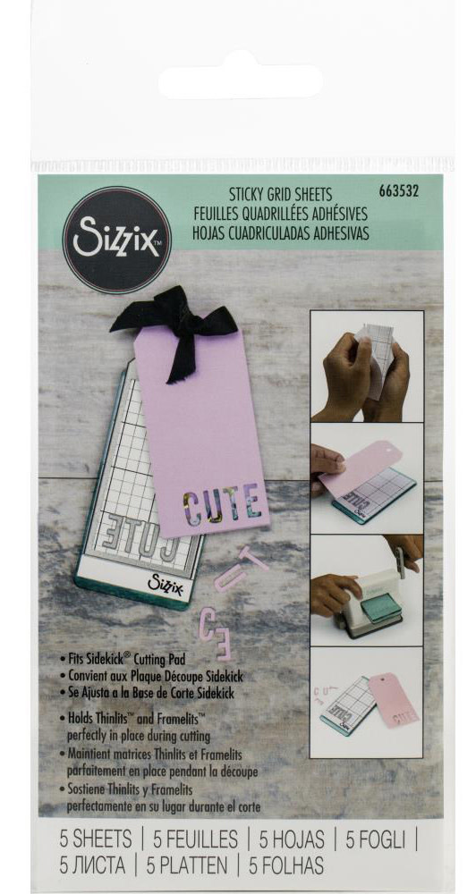 SIZZIX SIZZIX STICKY GRID SHEETS 2.5''X4.5'' 5 SHEETS