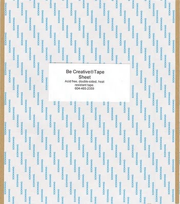 BE CREATIVE BE CREATIVE TAPE SHEETS 5 PACK