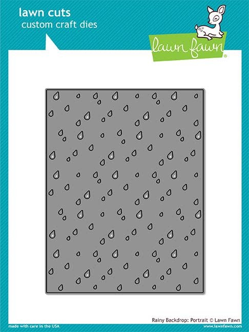 LAWN FAWN LAWN FAWN RAINY BACKDROP PORTRAIT DIE