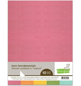 LAWN FAWN LAWN FAWN SHIMMER CARDSTOCK TROPICAL 8.5X11 10PK