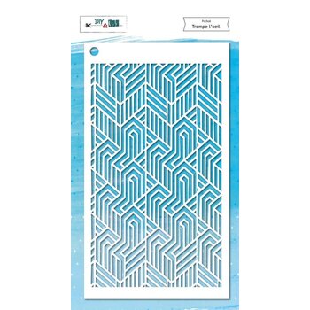 DIY & CIE DIY & CIE POCHOIR TROMPE L'OEIL 9CMX16CM