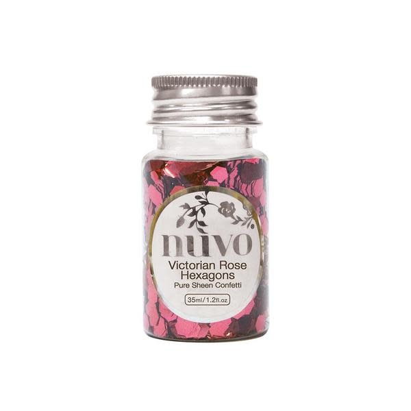 TONIC TONIC STUDIOS NUVO PURE SHEEN CONFETTI VICTORIAN ROSE HEXAGONS