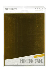TONIC TONIC STUDIOS MIRROR CARD HARVEST GOLD 8.5X11 5PK