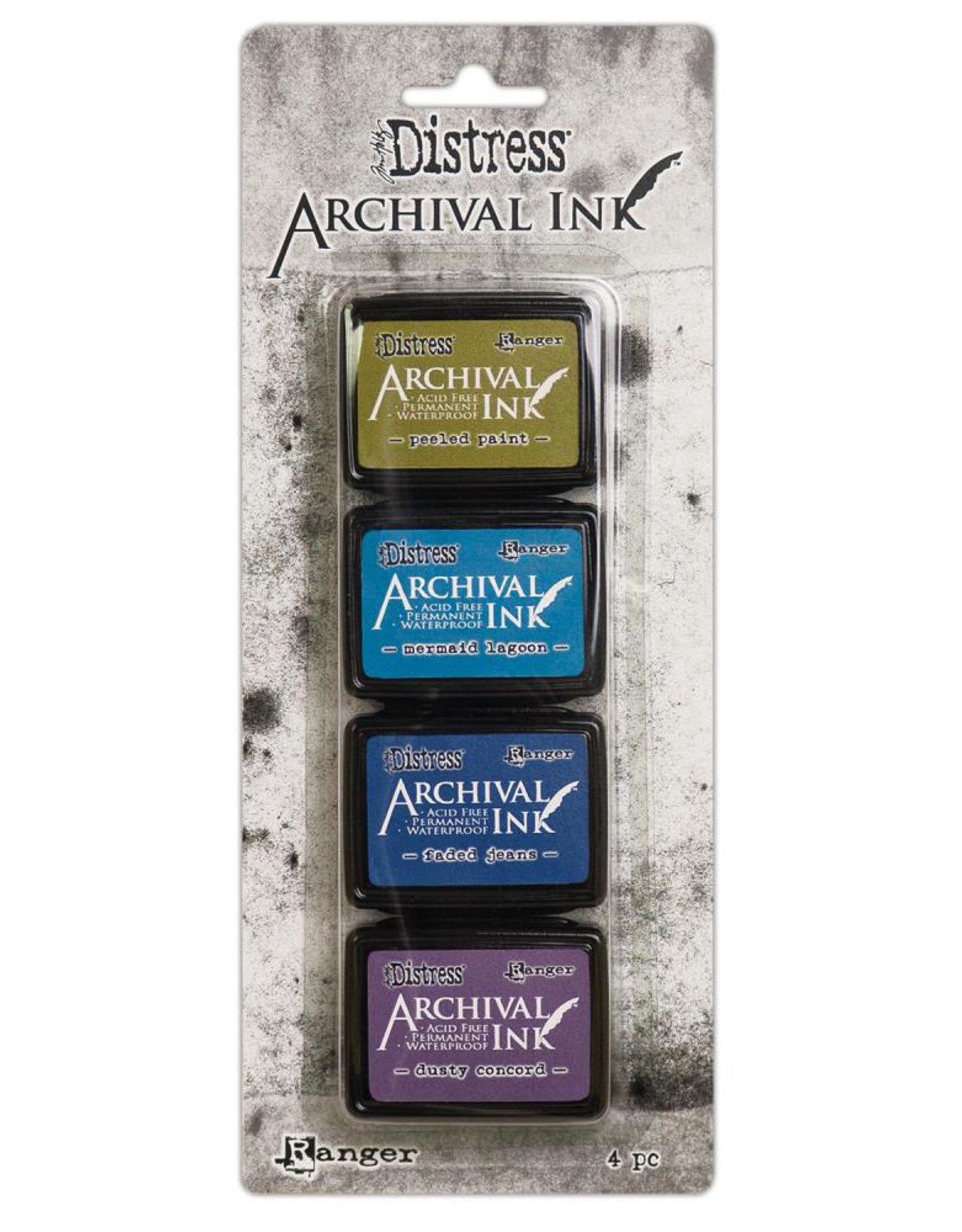 RANGER TIM HOLTZ DISTRESS ARCHIVAL MINI INK PAD KIT #2