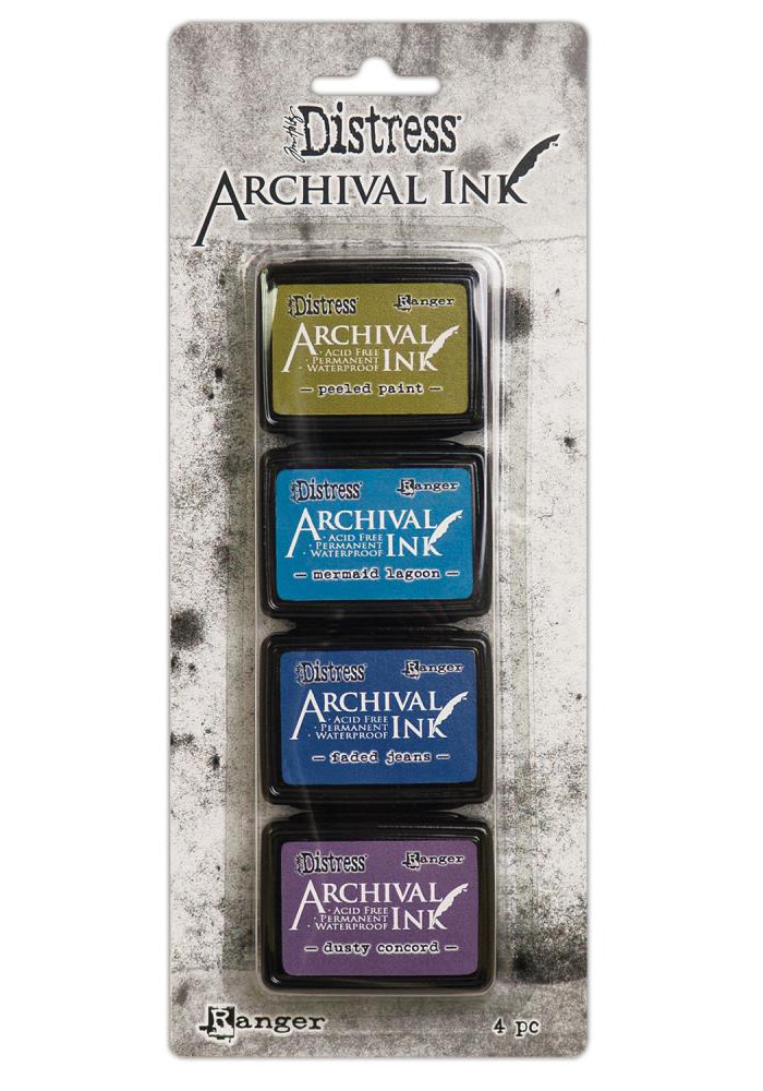 RANGER TIM HOLTZ DISTRESS ARCHIVAL MINI INK PAD KIT #2