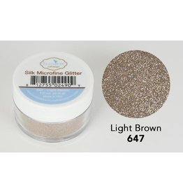 ELIZABETH CRAFT DESIGNS ELIZABETH CRAFT DESIGNS LIGHT BROWN SILK MICROFINE GLITTER 0.5OZ