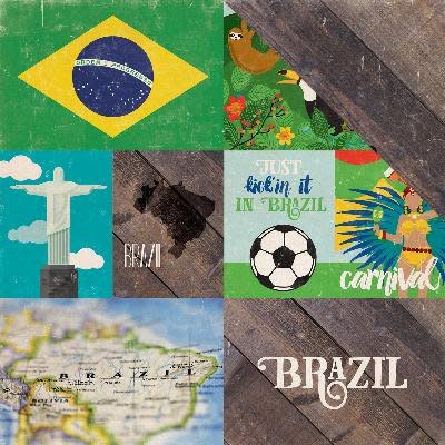 ECHO PARK PAPER ECHO PARK AROUND THE WORLD BRAZIL PAPER 12X12