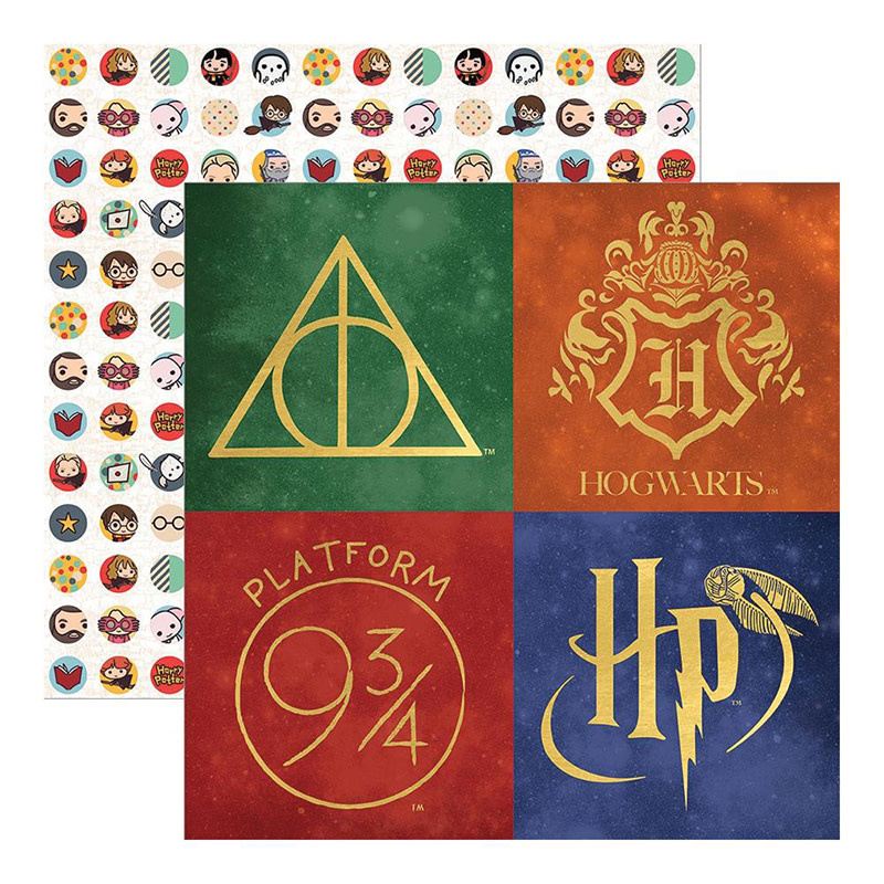 PAPER HOUSE PRODUCTIONS PAPER HOUSE HARRY POTTER ICONS TAG PAPER 12X12