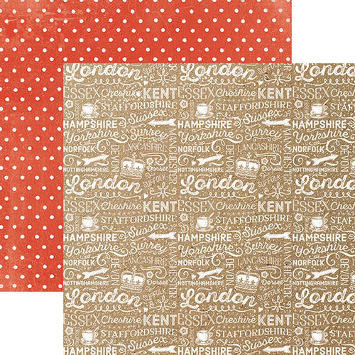 PAPER HOUSE PRODUCTIONS PAPER HOUSE DISCOVER ENGLAND TEXT PAPER 12X12