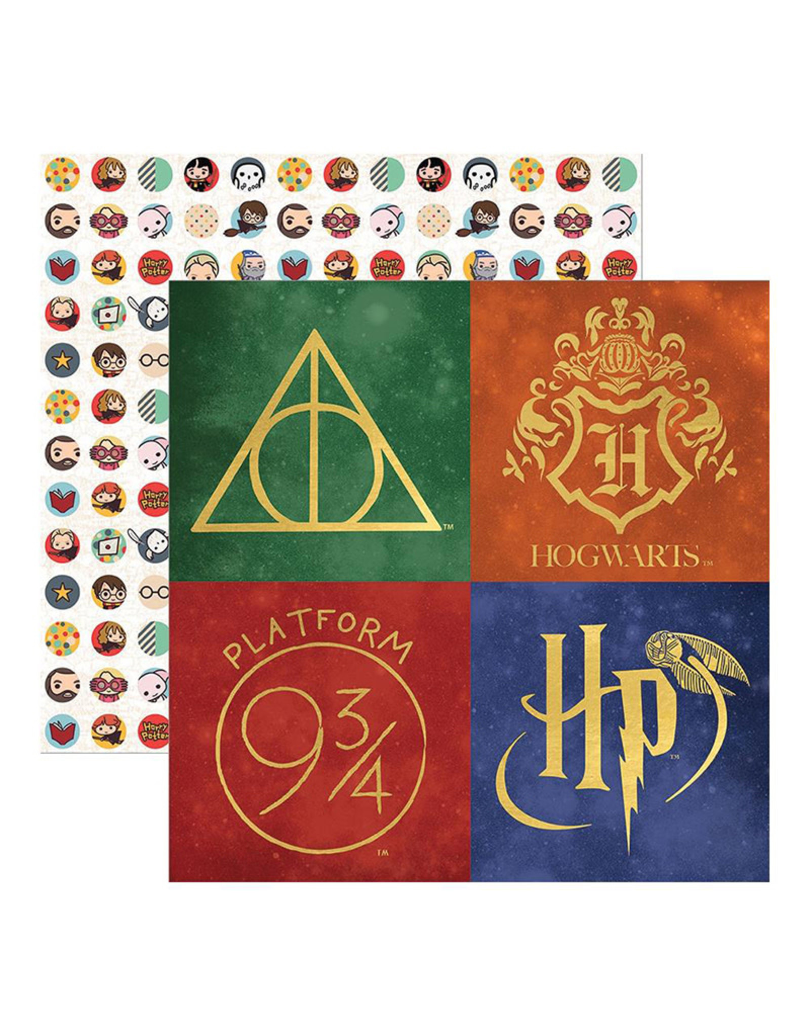 PAPER HOUSE PRODUCTIONS PAPER HOUSE HARRY POTTER ICONS TAG PAPER 12X12
