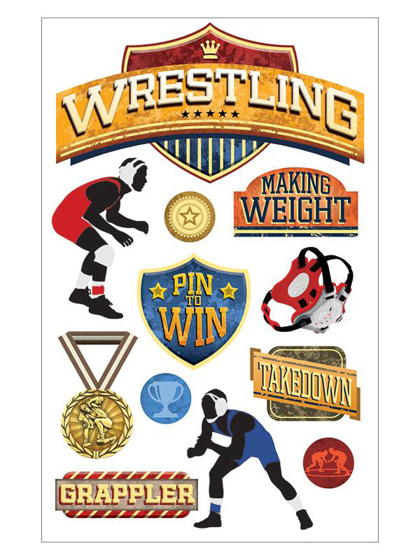 PAPER HOUSE PRODUCTIONS PAPER HOUSE WRESTLING 3D STICKERS