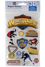 PAPER HOUSE PRODUCTIONS PAPER HOUSE WRESTLING 3D STICKERS