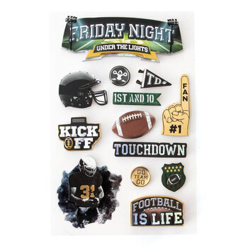 PAPER HOUSE PRODUCTIONS PAPER HOUSE FRIDAY NIGHT FOOTBALL 3D STICKERS