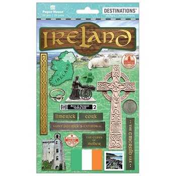 PAPER HOUSE PRODUCTIONS PAPER HOUSE DESTINATIONS IRELAND 3D STICKERS