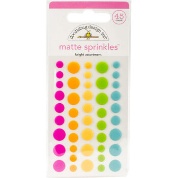 DOODLEBUG DESIGN DOODLEBUG DESIGN BRIGHT ASSORTMENT MATTE SPRINKLES 45PCS