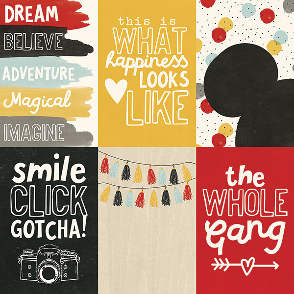 SIMPLE STORIES SIMPLE STORIES SAY CHEESE III 4X6 VERTICAL ELEMENTS PAPER 12X12