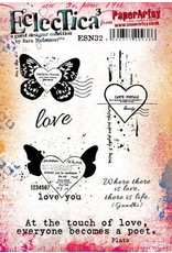 PAPER ARTSY PAPER ARTSY ECLECTICA SARA NAUMANN ESN32 CLING STAMP SET