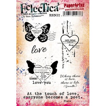 PAPER ARTSY PAPER ARTSY ECLECTICA SARA NAUMANN ESN32 CLING STAMP SET