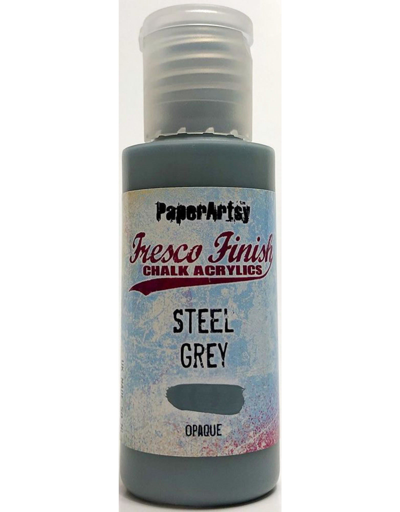 PAPER ARTSY PAPER ARTSY FRESCO FINISH STEEL GREY ACRYLIC PAINT 50ML